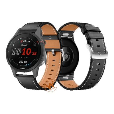 适用佳明Garmin 255真皮手表带265M升级按键拆腕表飞耐时Forerunner245智能Vivomove4运动Venu3s专用8/7腕带