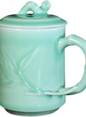 茶杯陶瓷办公室家用中式