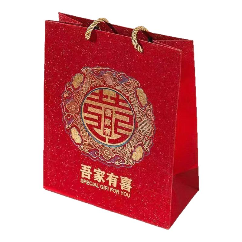 结婚回礼手提袋糖果盒空袋子