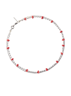 COUGH IN VAIN Relaxing系列红色硅胶双链项链