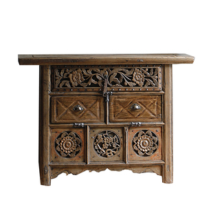 叕木/中式老柜子修复|古董雕花柜回收民俗老柜子古典明清经柜