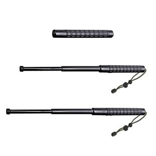 PC塑胶伸缩甩棒防身棍武术健身车载三节神鞭驱赶遛狗自卫打狼棒子