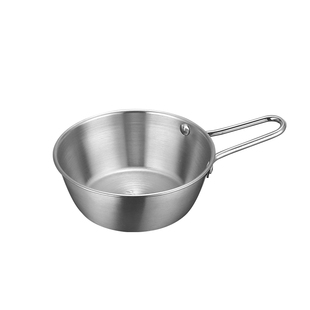 不锈钢韩式带把小黄碗火锅店蘸料碗户外餐碗料理碗商用创意小吃碗