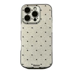 简约银黑小波点适用苹果iPhone16ProMax手机壳15pro新款14情侣13小众女14promax硅胶16pro高级感13pro全包男