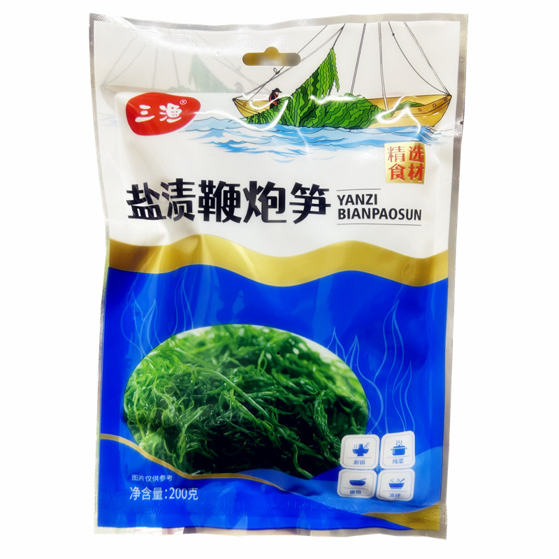 三渔鞭炮笋海草盐渍海藻菜凉拌菜