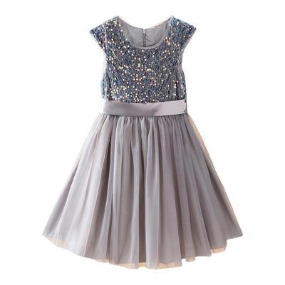 女童礼服黑色钢琴演出服公主裙