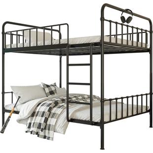 天坛家具官方正品儿童上下铺铁床双层高低金属宿舍铁床双人铁艺床