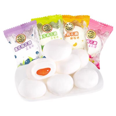 徐福记爆浆棉花糖夹心年货软糖果
