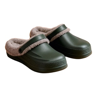 五十马特大码宽头男鞋厚底55码54包头5E拖鞋居家外穿防水冬季两穿