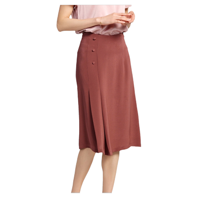 优雅百搭100%桑蚕丝真丝短裙