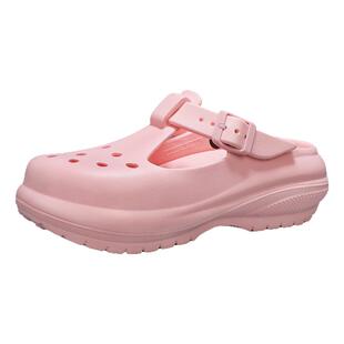 JEEP洞洞鞋女款外穿凉拖2026新款拖鞋女夏玛丽珍女鞋厚底沙滩凉鞋