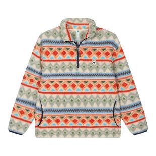 ACMEITEM爱棵米 亲子费尔岛摇粒绒半拉链保暖卫衣宽松上衣男女