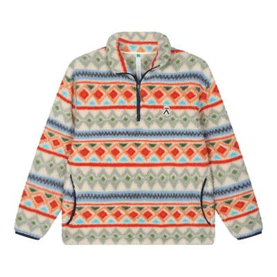 ACMEITEM爱棵米 亲子费尔岛摇粒绒半拉链保暖卫衣宽松上衣男女