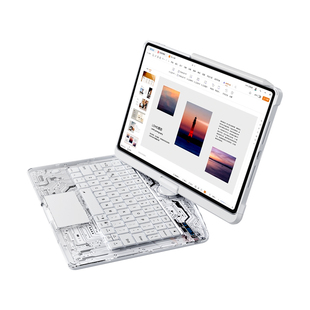 iFacemall2026新款旋转妙控键盘适用华为matepadair115s保护套12英寸平板电脑壳智能一体式蓝牙静音便携透明
