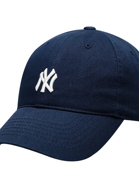MLB官方正品棒球帽藏青色鸭舌帽男女帽子秋季新款运动帽3ACP7701N