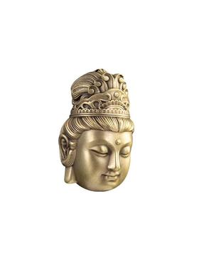 铜手把件观音菩萨佛头挂绳吊坠