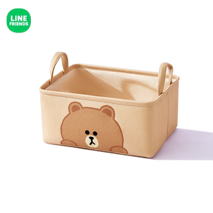 LINE FRIENDS布艺收纳筐家用衣柜杂物整理神器桌面储物化妆收纳箱