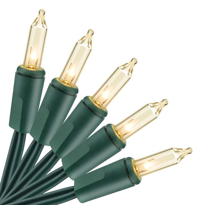 欧式风220v绿线迷你玻璃复古串灯