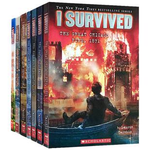 英文原版  I  SURVIVED幸存者 系列16本黑白版本 儿童课后阅读英语章节桥梁书小说灾难历史求生 求生指南 7-12岁读物