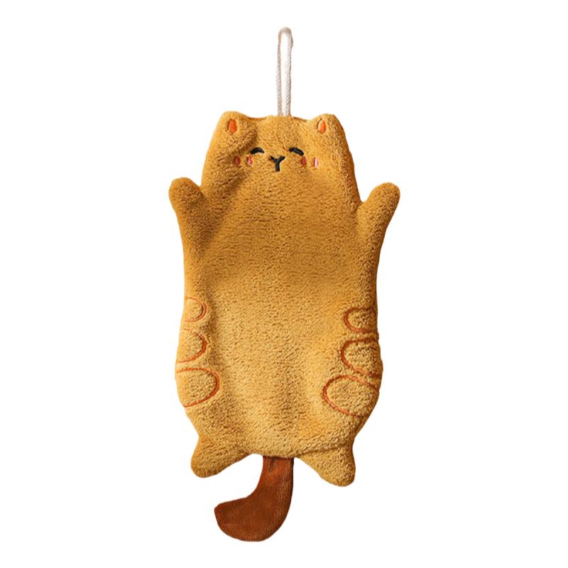 可爱擦手巾挂式厨房卫生间超强吸水加厚擦手帕家用不掉毛擦手抹布