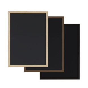 冰箱贴展示板墙挂式实木框磁吸黑板化妆品收纳置物架装饰板创意家用装饰板店铺菜单广告牌黑板教学可擦可定制