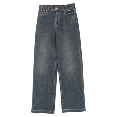 冬加绒牛仔裤高级复古休闲