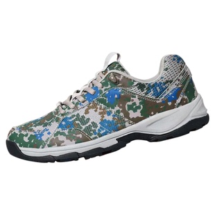 正品际华跑步鞋 体能EXP-Z07 SE迷彩训练鞋胶鞋 解放作训地勤鞋靴