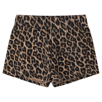 CLIMAX VISION复古时尚豹纹烫钻低腰显瘦辣妹短裤