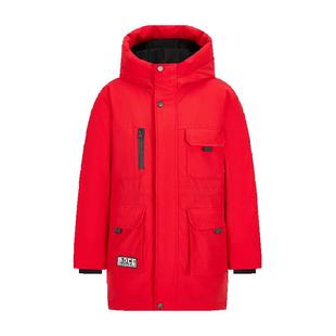 【蓄热】雪中飞kids童装儿童羽绒服男童工装女童中长款洋气羽绒服