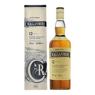 Cragganmore 克拉格摩尔12年克莱根摩单一麦芽威士忌洋酒 200ml