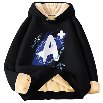 真维斯加绒卫衣男款冬季保暖上衣