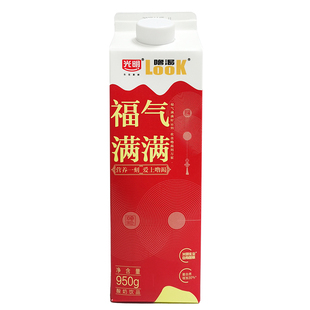 光明官方LOOK噜渴福气满满常温酸奶饮品950g大瓶盒装益生菌牛奶