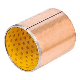 SF2无油自润滑轴承DX复合衬套铜套耐磨有缝铜套开口直套内径28-95