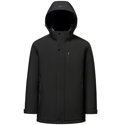 【鹅绒三合一】雅鹿牛奶丝羽绒服男款冬季可脱卸内胆休闲羽绒外套