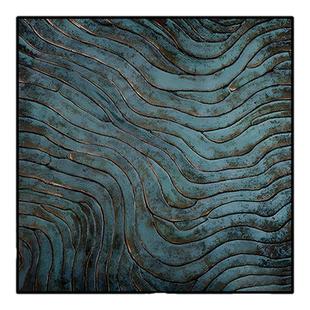 侘寂风民宿酒店卧室床头挂画新款客厅装饰画油画布软装无框画定制