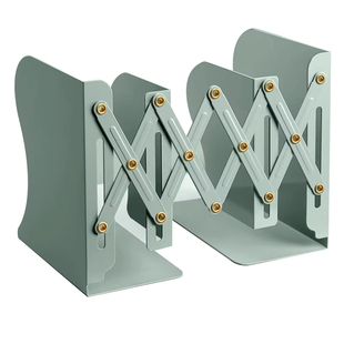 可伸缩书立架桌面书本收纳资料整理置物架加厚金属铁质办公室桌面书立书架文件架文件夹架归类文件栏学生用品