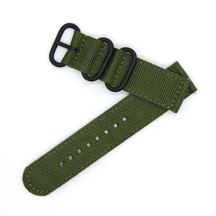 清仓 户外运动加厚尼龙nato表带手表带18 20 22 24mm透气表带