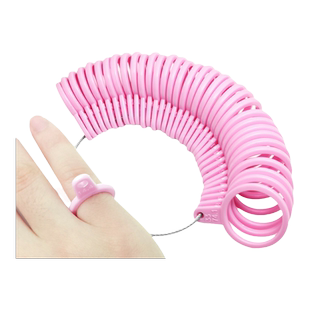 港度戒指尺码测量环指圈量号器戒指圈测量工具手指大小尺寸塑料圈