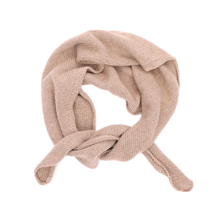 MAGENA重工简奢 纯羊绒针织三角巾 造型感披肩 百搭时髦优雅围巾