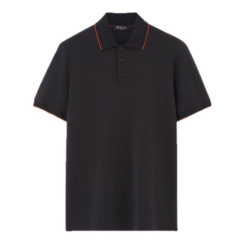LoroPiana/诺悠翩雅男士Polo 衫透气快干尼龙面料侧开衩短袖新款