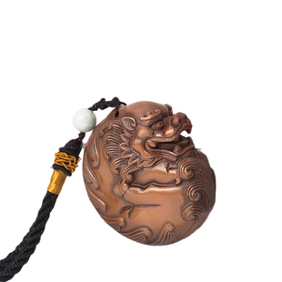 古铜官 铜貔貅手把件 紫铜家居装饰品工艺品车载挂件车内饰品摆件