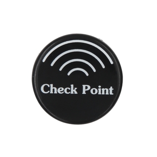 巡天电子黑色圆形XT-01巡更点位CheckPoint巡逻打卡地址信息钮扣