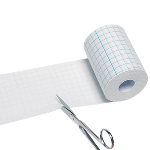 医用压敏胶带医疗无纺布胶布卷防水pu膜过敏防透气膏药固定贴敷料