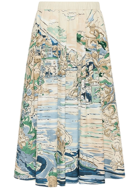 Weekend MaxMara 2026早秋新款女装棉质百褶半身裙5106016106