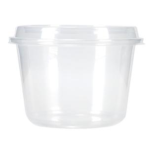 一次性水果捞打包盒子800ml塑料加厚商用餐盒600ml冰粉专用碗包邮