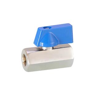 2分双内丝迷你球阀3/1/4分内外丝铜阀门高压液压管道开关气动配件