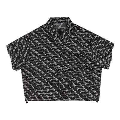 拓谷潮牌夏季复古宽松短袖衬衫女