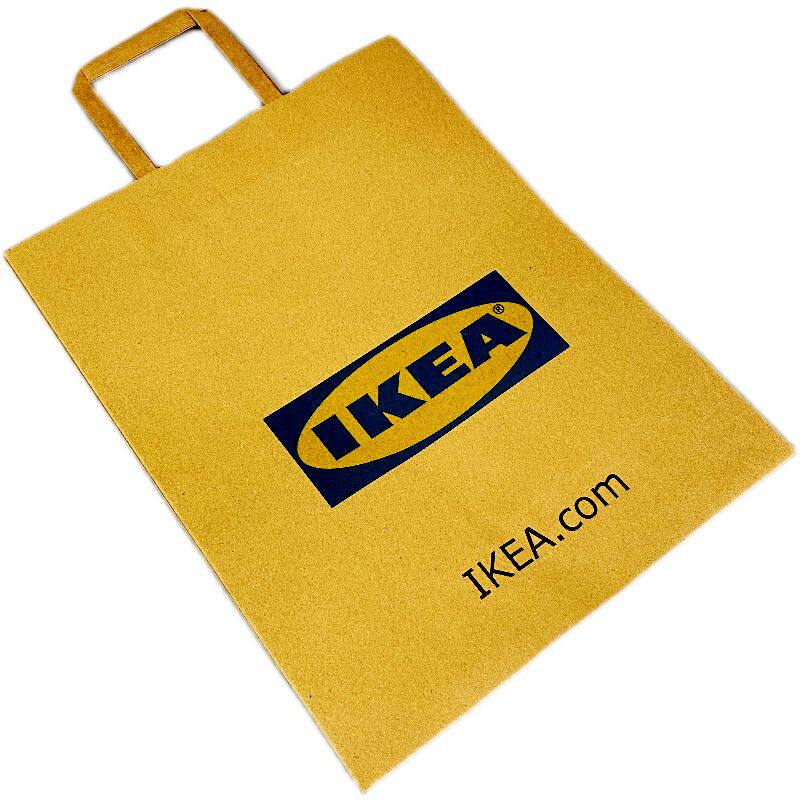 IKEA标志牛皮纸袋大号袋子纸袋