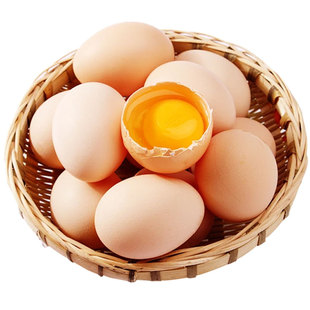 雀淘新鲜土鸡蛋农家鸡蛋乡下土鸡蛋柴草鸡蛋40g+/枚市场批发整箱