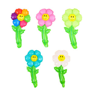 雏菊花充气发箍头饰生日装饰幼儿园六一儿童节毕业场景布置礼品